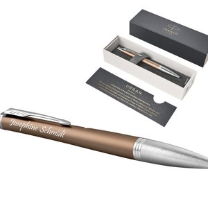 PARKER Ballpoint Pen URBAN PREMIUM Orange Metal Laser Engraved