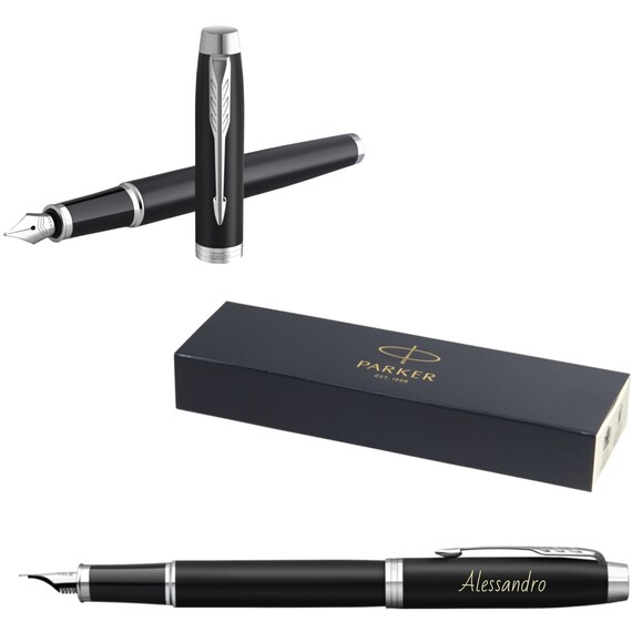 PARKER ITALA シャープペンシル ブラック 本体 Parker IM Core Matte Black C.C. Fountain Pen With Engraving