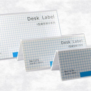 Tischnamensschild aus Acryl Aufsteller Dachform versch. Größen Namensschild neu