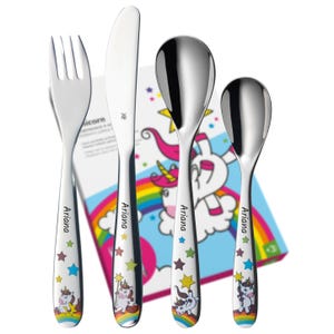 WMF children&#39;s cutlery unicorn with engraving | Personalized cutlery with name | Gift for baptism, birth, or birthday girl