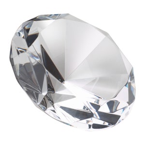 Verre de saindoux® Cristal Diamant incl. Gravure Décoration Presse-papier Cadeau gravé pour Mariage Juillet Anniversaire Award image 7