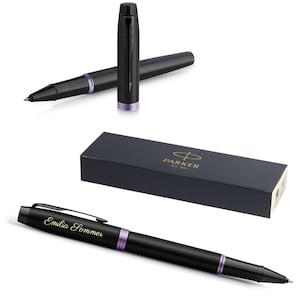PARKER® IM Rollerball Tintenroller Modell Professionals Vibrant Rings Purple mit Gravur, graviert Geburtstag personalisiert