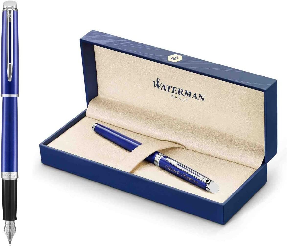 筆記具 Waterman Waterman Taperite Citation Fountain Pen, Black, Gold Trim
