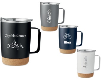 Schmalz® elegant thermo mug RUBY with lid engraving 300 ml drinking cup engraved insulated for birthday Christmas