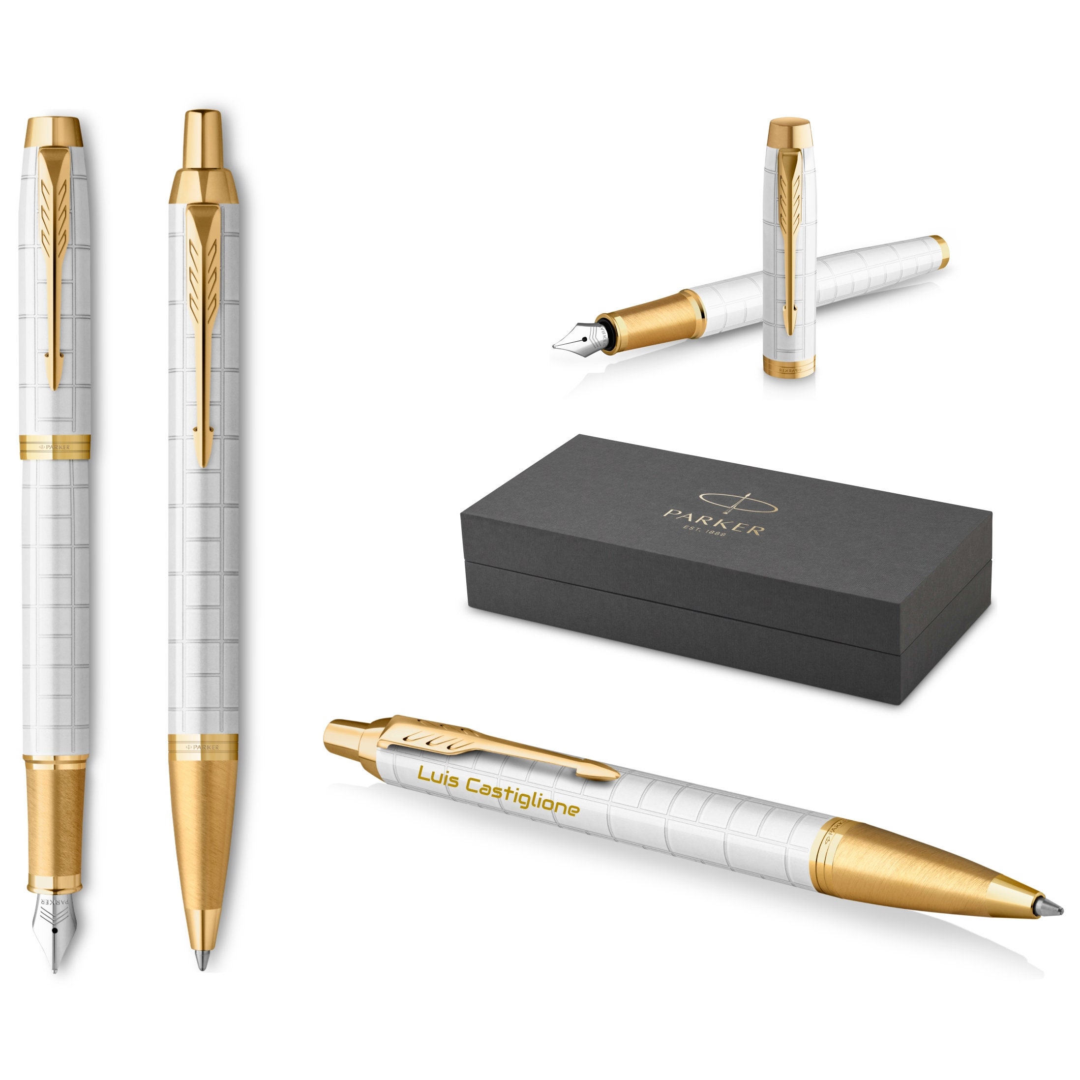 Stylo bille Parker gravé modèle Jotter Gold