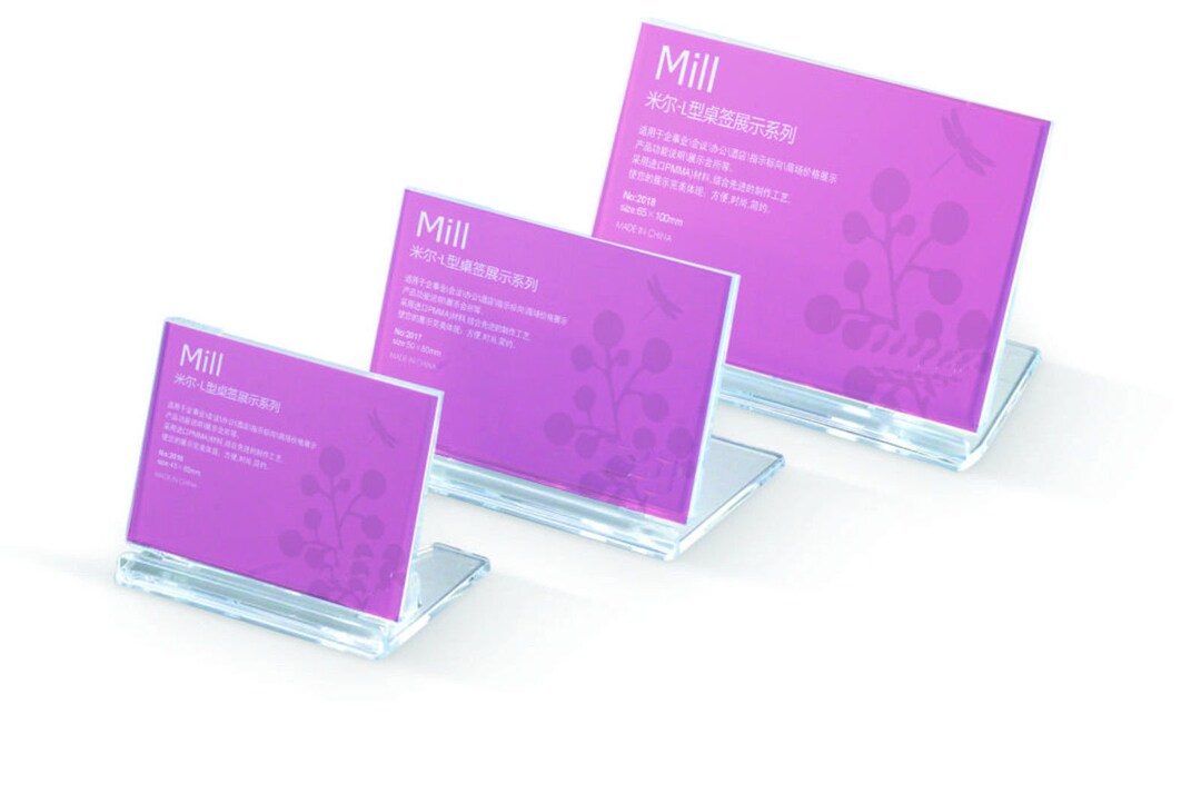 Table Name Tag Price Display Name Plate Table Stand Crystal Clear