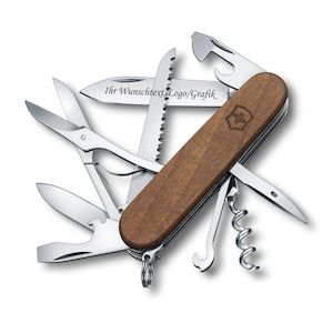 Victorinox Swiss Army Knife Huntsman Wood Engraving Gift for Men Women for Birthday Personalized 13 Functions 1.3711.63 image 4