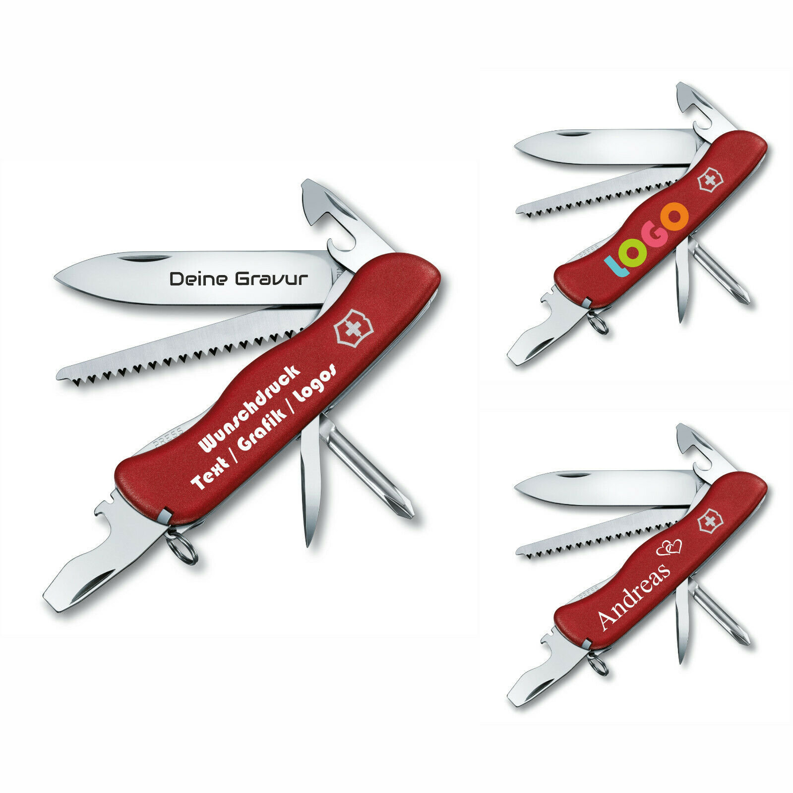 Victorinox Trailmaster With Desired Print Engraving Red Gift for