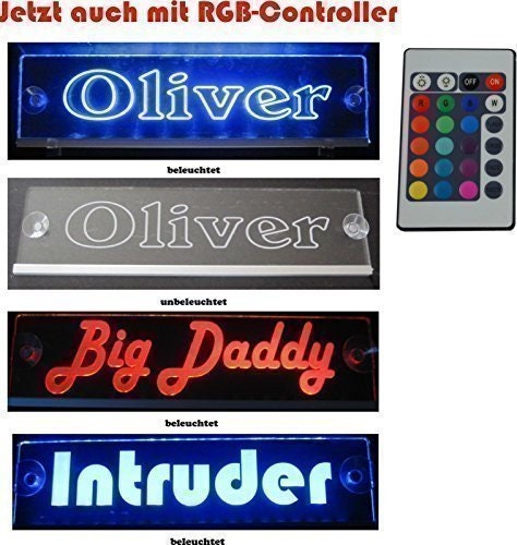 Marko LED Namensschild oder dein Name LKW Truckerschild