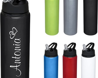 Schmalz® stainless steel drinking bottle FITZ with engraving 800 ml sports bottle school free time hiking camping fitness active