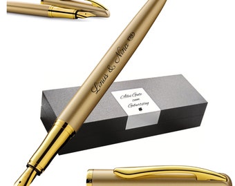 Pelikan Füllhalter Jazz® Noble Elegance P36 Gold Gelb Geschenk einzigartige Stifte mit Namen personalisierte Geschenke