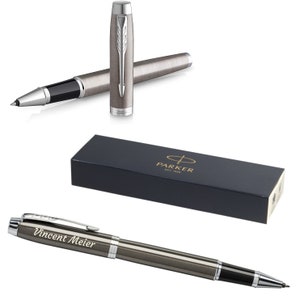 PARKER® IM Rollerball Pen Model Core Dark Espresso with engraving, engraved birthday personalized