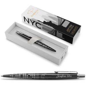 PARKER® Jotter edycja specjalna NEW YORK czarna z grawerem, z wygrawerowanym imieniem i nazwiskiem