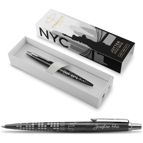 PARKER® Jotter Sonderedition NEW YORK schwarz mit Gravur, graviert mit Namen personalisiert