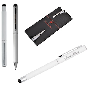 Pierre Cardin® CLAUDIE TouchPen Set Rollerball Kugelschreiber mit Gravur | Premium Box personalisiertes Geschenk  Jahrestag Geburtstag