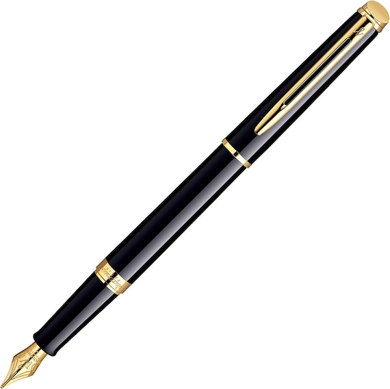 WATERMAN® Fountain Pen Model Hemisphere Lacquer Black G.C. With