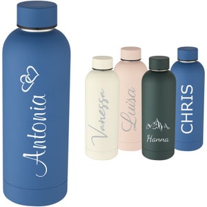 Schmalz® stainless steel insulated bottle SPRING with engraving 500 ml sports bottle school leisure hiking camping fitness active