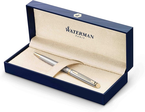 WATERMAN® Penna a Sfera Modello Hemisphere Stainless Steel G.C. Regalo  personalizzato con incisione per uomo e donna di compleanno -  Italia