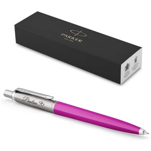 PARKER Jotter Originals Recycled mit Gravur | Premium Stift | Geschenkbox | schwarze Mine | personalisiertes Geschenk | Namen | Geburtstag