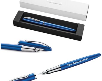 Pelikan Füllhalter Jazz® Noble Elegance P36 Saphire Blau Geschenk einzigartige Stifte mit Namen personalisierte Geschenke