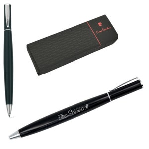 Pierre Cardin® MATIGNON ballpoint pen with engraving | black | premium pen box | personalized gift | anniversary | birthday