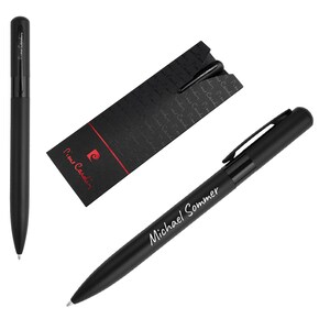 Stylo bille Pierre Cardin® TRIOMPHE avec gravure | noir | Coffret à stylos haut de gamme | cadeau personnalisé | Anniversaire | Anniversaire