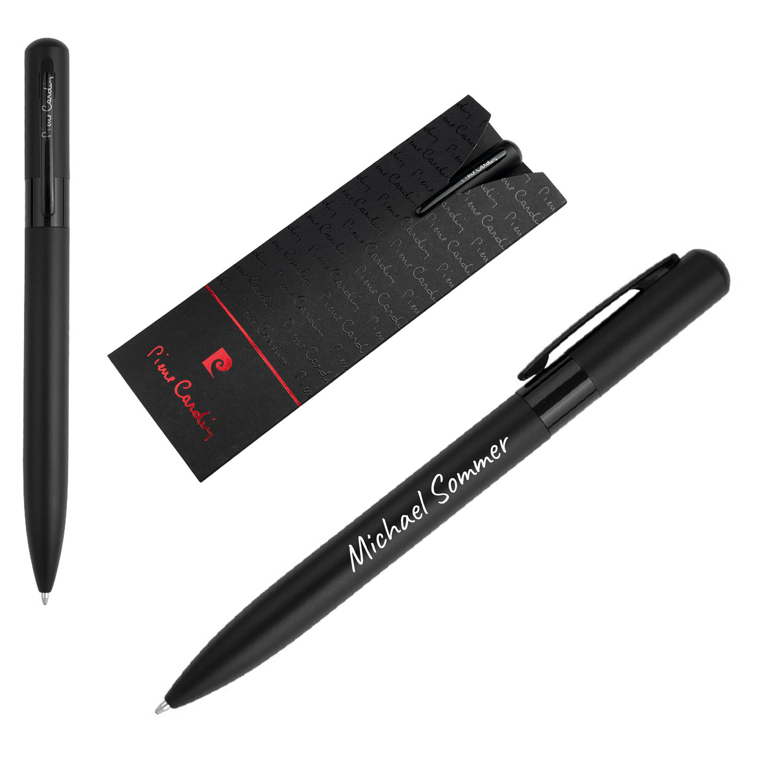 Pierre cardin ボールペン Pierre Cardin® TRIOMPHE Ballpoint Pen With Engraving | Black
