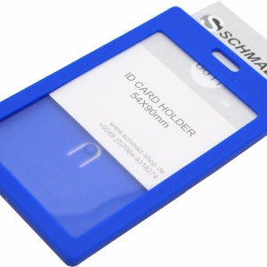 Schmalz® Kartenhalter mit Schlüsselband Lanyard 20 mm breit Hochformat 6 Farben Bild 2