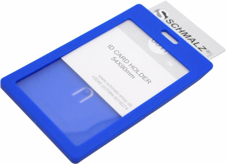 Schmalz® Kartenhalter mit Schlüsselband Lanyard 20 mm breit Hochformat 6 Farben Bild 2