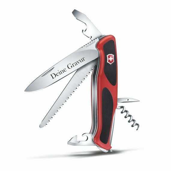 Victorinox Ranger Grip 55 Wish Print Engraving Red Gift for Men Women  Birthday Personalized 12 Functions 0.9563.C -  Ireland