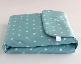 Wickelunterlage für unterwegs | Wickelorganizer für Babys | mobile Wickeltasche mit Fächern | Geschenk zur Geburt | Julistern Wickelstar