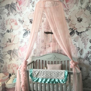 Watercolor Vintage Floral Removable Wallpaper Self Adhesive Peel and Stick Wallpaper Mural Pink Flowers Wallpaper Accent Wall C-11