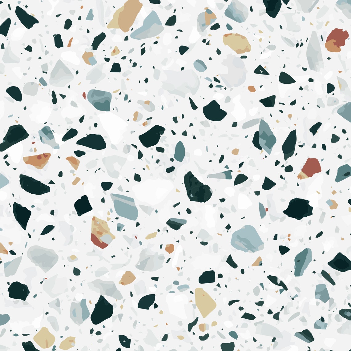 Terrazzo Flooring Removable Wallpaper Peel and Stick Etsy UK
