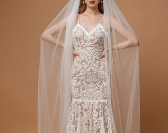 CARMEL - Boho bridal dress with straps/ Mermaid gown for bohemian bride/ Beach summer backless trumpet wedding dress with lace