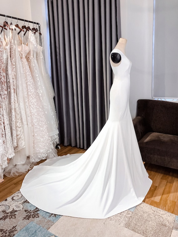navy blue dress for baby girl SAMANTHA Wedding Dress main image 1
