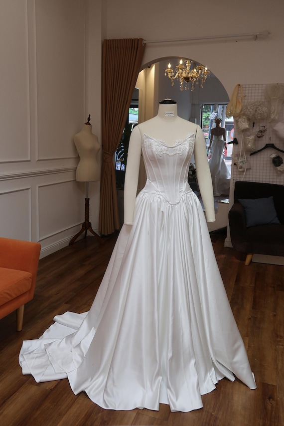 scoop neck off the shoulder wedding dress Off-the-shoulder wedding dresses - when you feel a bit cheeky