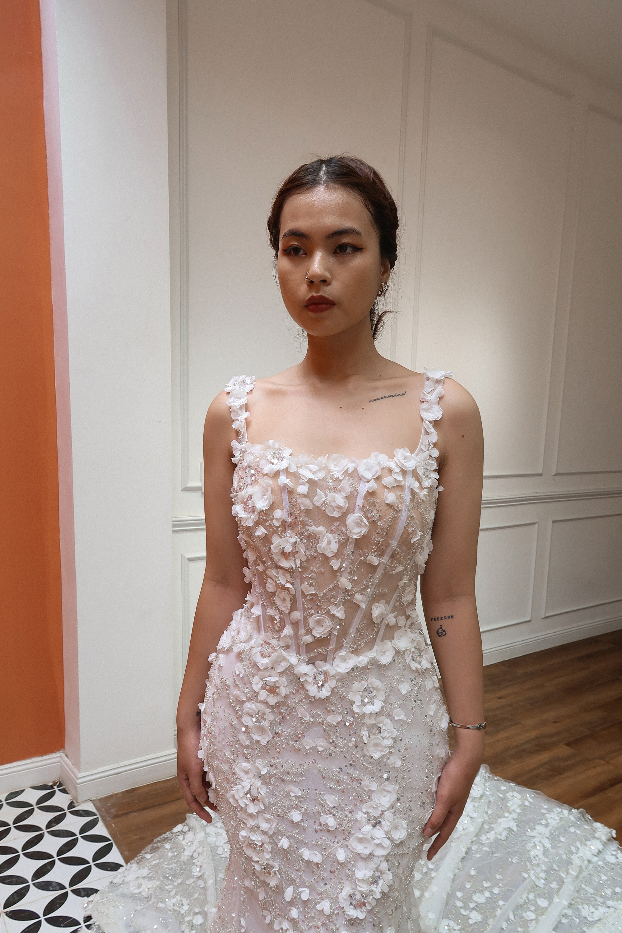 fit and flare basque waist wedding dress Basque Waist Wedding Dresses