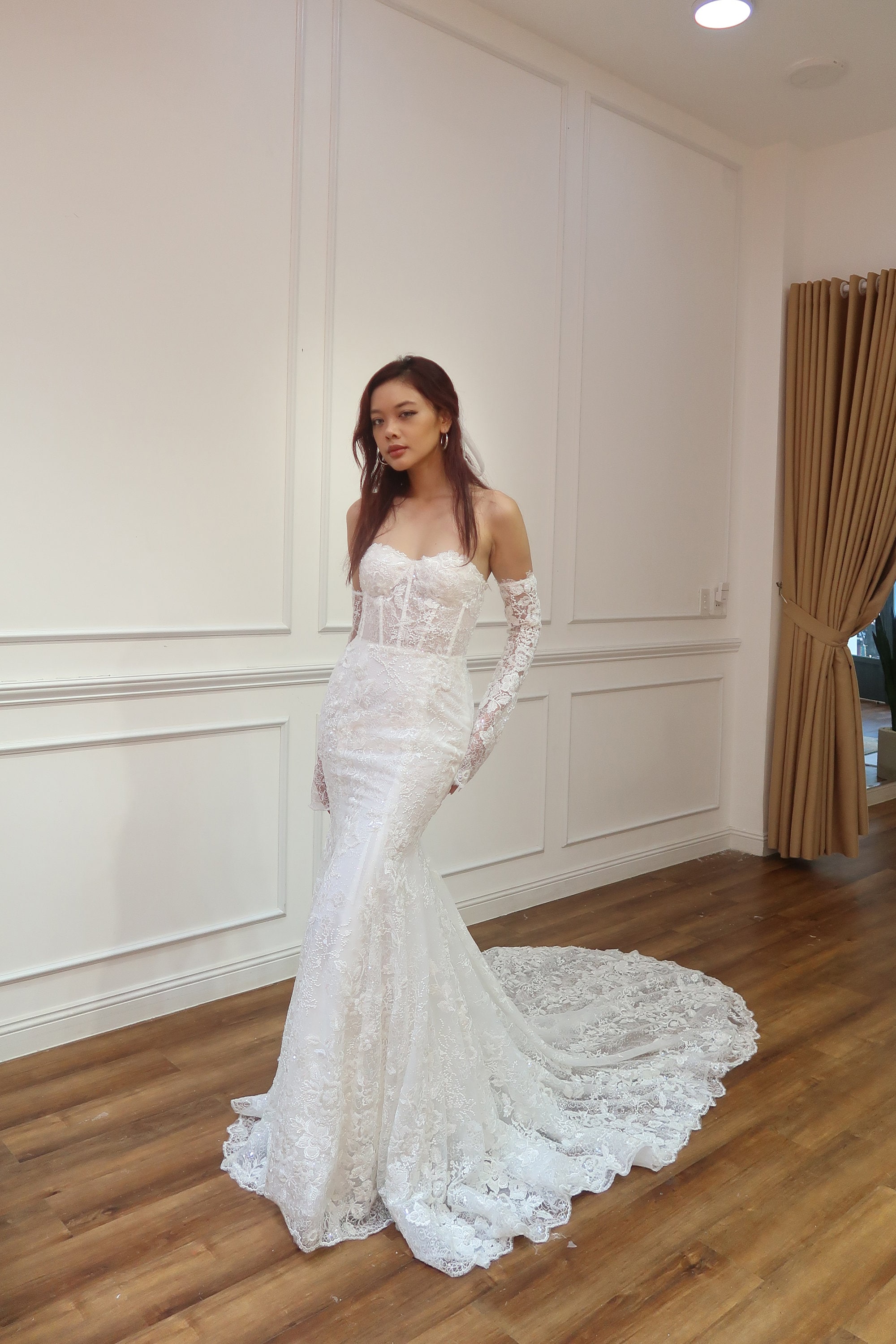 slim fit dress slacks Weston Silver Sequin Off Shoulder Corset Dress (Archive Sale) main image 0