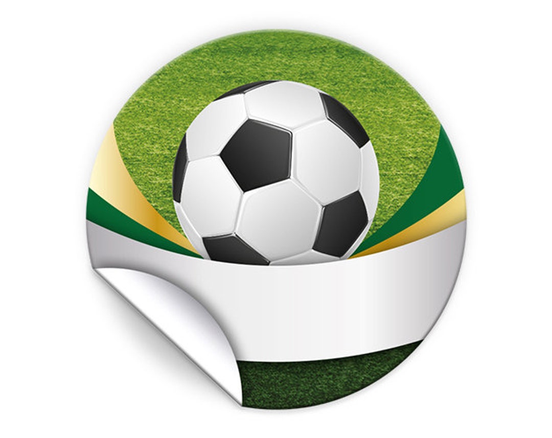 Stickers Football Name Stickers Labels for Gift Wrapping, 4 Cm/round ...