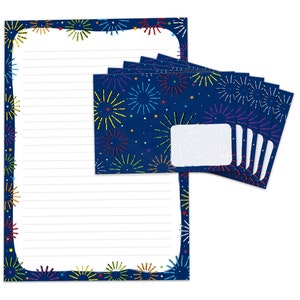 Briefpapier als Block + 15 Briefumschläge Kindermotiv für Mädchen und Jungen