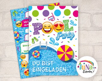 JuNa-Experten Kindergeburtstag Einladungskarten Set – 16-teilig Mit Umschlägen, Tüten, Aufklebern & Gastgeschenken