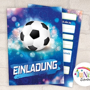 Einladungskarten zum Kindergeburtstag Jungen Fussball Fußball Einladungen Geburtstag Kinder (für 6 bis 12 Personen)