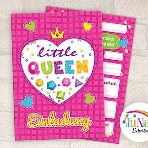 Einladungskarten zum Kindergeburtstag Mädchen Prinzessin Party Kutsche Einladungen Geburtstag Kinder (6 bis 20 Stück)