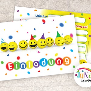 Einladungskarten zum Kindergeburtstag Mädchen Jungen Einladungen Geburtstag Kinder Geburtstagseinladungen (für 6 bis 12 Personen)