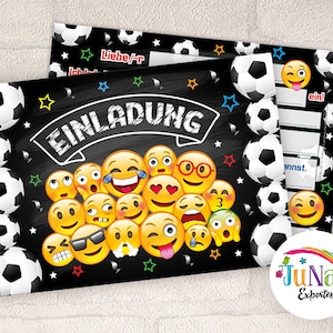 Einladungskarten zum Kindergeburtstag Jungen Fussball Fußball Einladungen Geburtstag Kinder (für 6 bis 12 Personen)