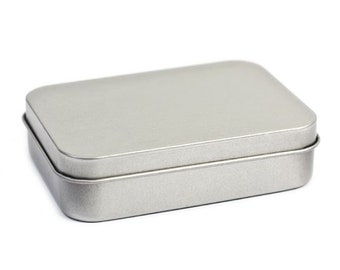 3 pièces de carte à jouer ou boîte à savon en aluminium 104x75x26 mm