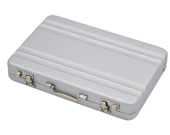 Mini case made of aluminium for cash gifts or vouchers, money case, gift packaging, various colours 100 x 65 x 15 mm