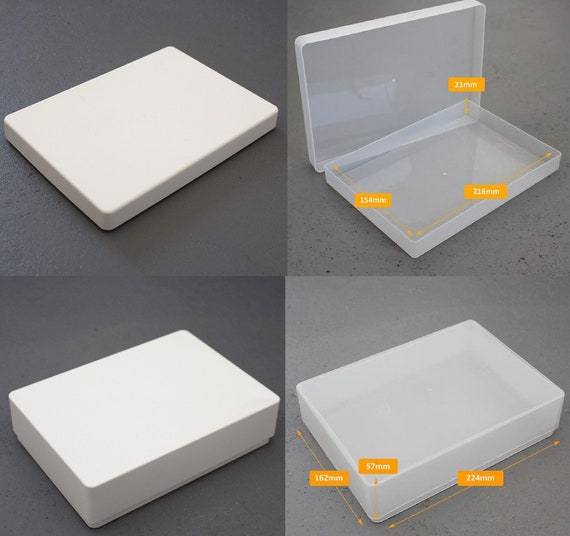 Clear Plastic A5 Slim Craft Paper/Card Storage Boxes 