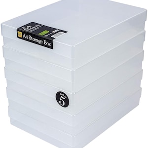 WestonBoxes Aufbewahrungsboxen DIN A4 Multistorage-Box 5 Stk. Bild 1