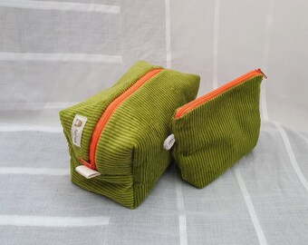 Set boxy bag + small bag, project bag cosmetic bag